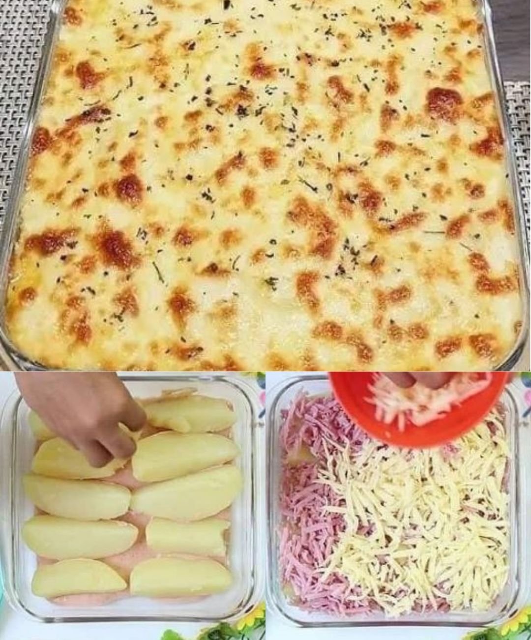 Potato Gratin with Cheese and Ham, in 25 minutes : 455180978_122154597554115211_473696934738595189_n