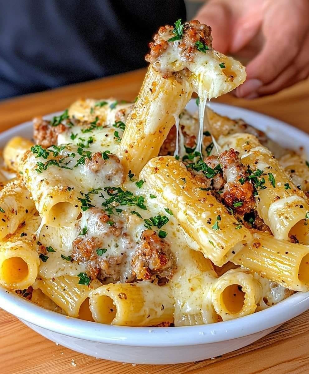 Garlic Sausage Alfredo Rigatoni 467478685_1770752783696756_3337043834294820957_n