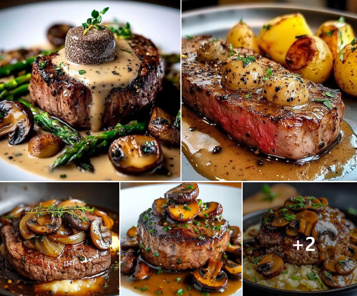 Filet Mignon with Mushroom Sauce and Asparagus 🥩🍄 Capture d’écran 2025-01-05 001926