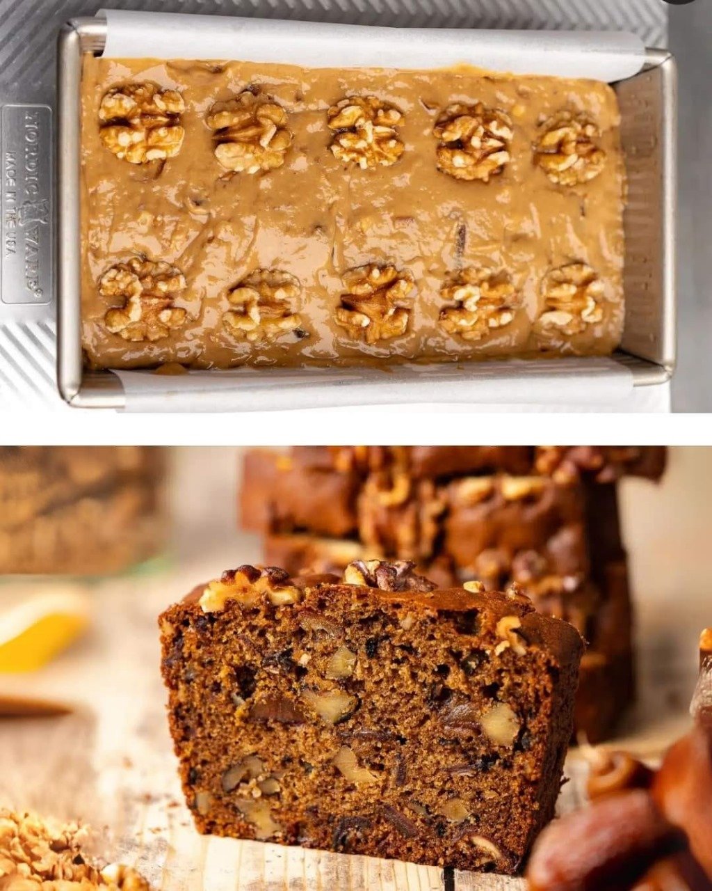 Eggless Date and Walnut Cake – A Moist and Healthy Treat 480814796_1212829524182098_1406533405945366899_n